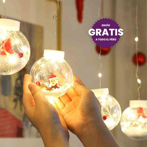 LUCES ESFERAS NAVIDEÑAS