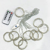 CORTINA DE LUCES LED NAVIDEÑAS con control remoto
