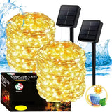 LUCES NAVIDEÑAS CON PANEL SOLAR