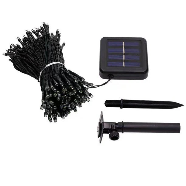 LUCES NAVIDEÑAS CON PANEL SOLAR